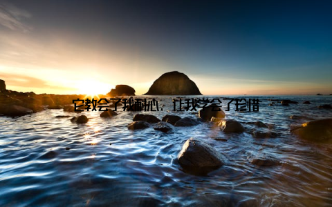 它教会了我耐心, 让我学会了珍惜