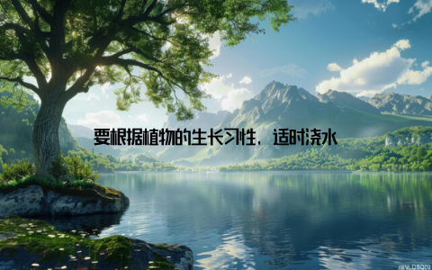 要根据植物的生长习性, 适时浇水